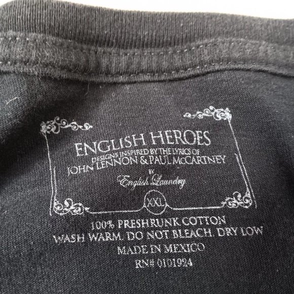 Paul McCartney HELP SOS Tour Dates 1993 Mens XXL T Shirt Black Rock Band Music - Picture 7 of 7